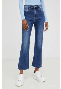 Answear Lab jeansy damskie high waist. Stan: podwyższony. Kolor: niebieski. Styl: wakacyjny #1
