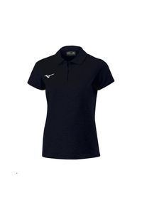 Damska koszulka polo Mizuno Shizuoka. Typ kołnierza: polo. Kolor: czarny #1