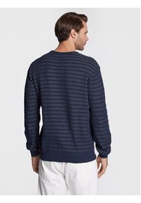 Blend Sweter 20714350 Granatowy Regular Fit. Kolor: niebieski. Materiał: bawełna
