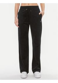 Guess Spodnie dresowe Couture V3BB26 KBXI2 Czarny Regular Fit. Kolor: czarny. Materiał: syntetyk