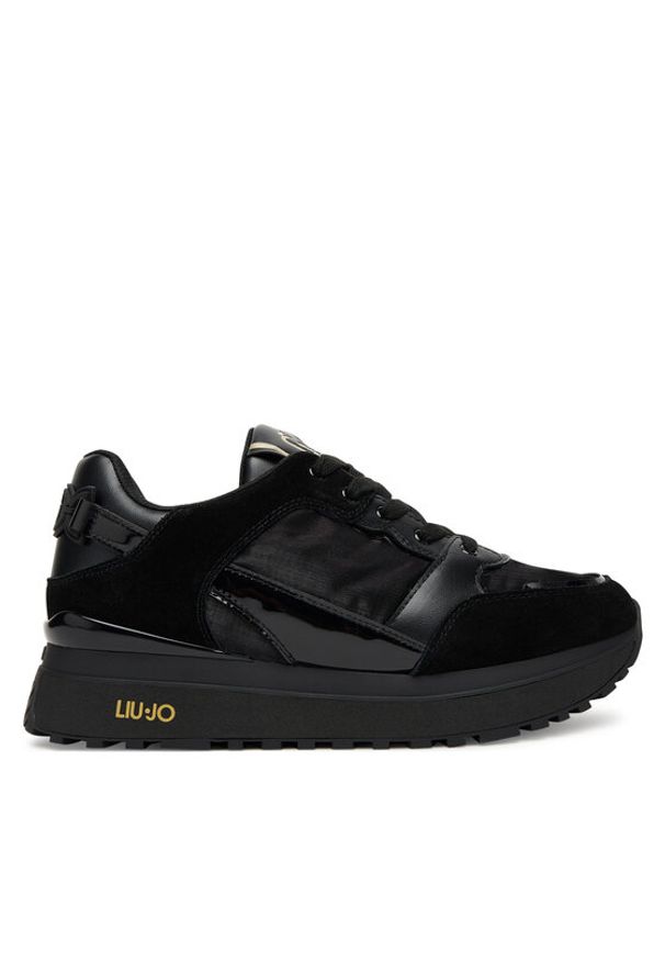 Liu Jo Kids Sneakersy Maxi Wonder 91 BF5005 PX522 Czarny. Kolor: czarny. Materiał: zamsz, skóra