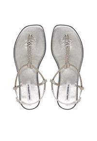 Karl Lagerfeld - KARL LAGERFELD Sandały Olympia II KL87416 Srebrny. Kolor: srebrny. Materiał: syntetyk #3