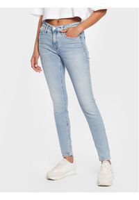 Calvin Klein Jeans Jeansy J20J220246 Niebieski Skinny Fit. Kolor: niebieski