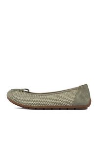 Rieker Baleriny CEO-43850-52 Zielony. Kolor: zielony. Materiał: materiał #4