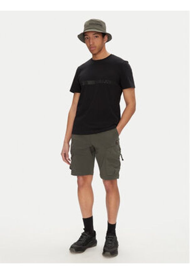 Parajumpers T-Shirt Space 25SMPMTSXF05 Czarny Regular Fit. Kolor: czarny. Materiał: bawełna