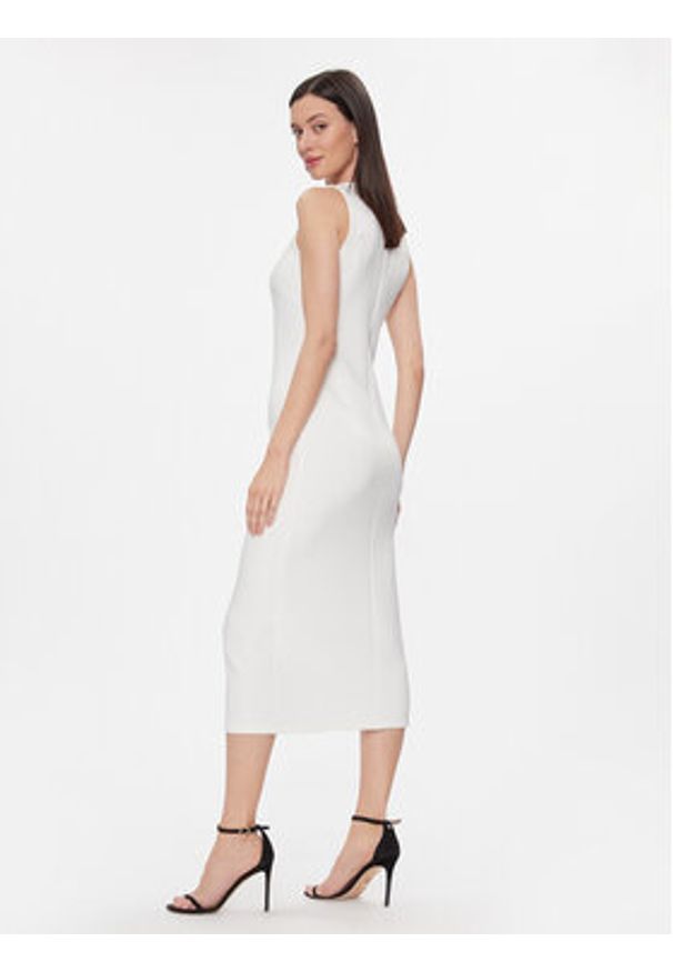 Max Mara Leisure Sukienka codzienna Baccano 2416621027 Biały Regular Fit. Okazja: na co dzień. Kolor: biały. Materiał: syntetyk. Typ sukienki: proste. Styl: casual