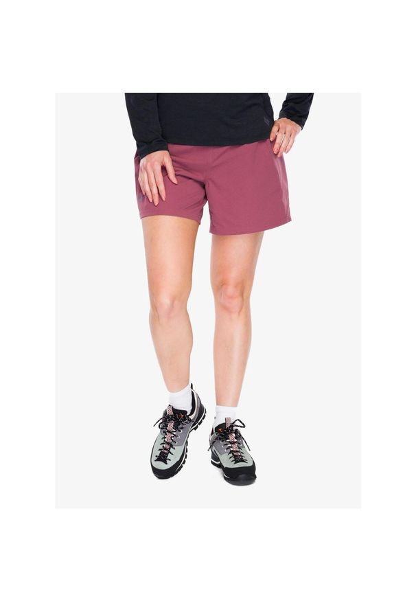 Spodenki turystyczne damskie Black Diamond Sierra Shorts. Kolor: czerwony. Sport: turystyka piesza