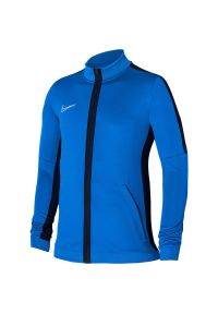 Nike - Męska Kurtka Dresowa. Kolor: niebieski. Materiał: dresówka