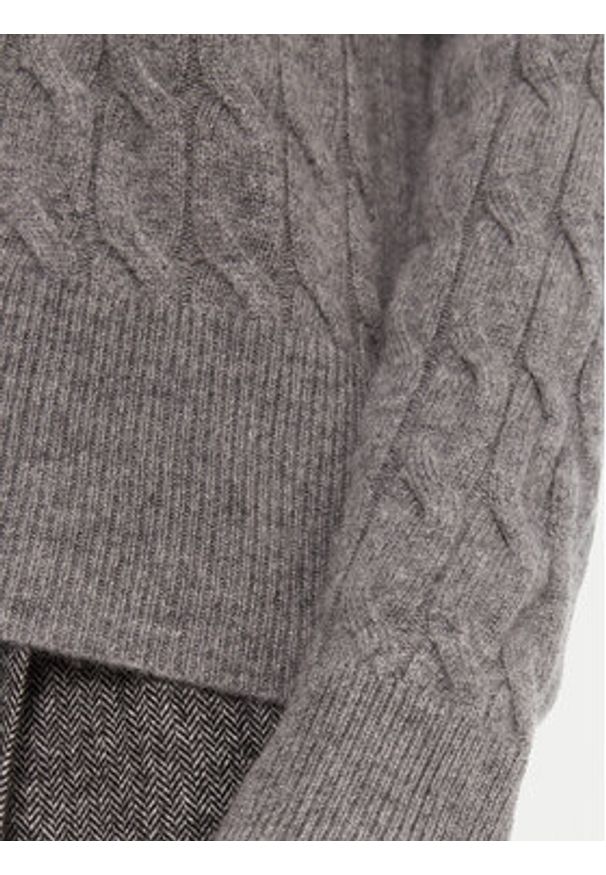 Marella Golf Aero 2523366094 Szary Regular Fit. Typ kołnierza: golf. Kolor: szary. Materiał: wełna, kaszmir