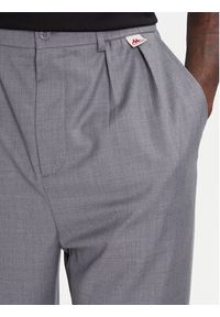 Kappa Spodnie materiałowe 62131TW 04Y Szary Regular Fit. Kolor: szary. Materiał: syntetyk