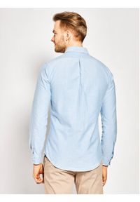 Polo Ralph Lauren Koszula Core Replen 710549084 Niebieski Slim Fit. Typ kołnierza: polo. Kolor: niebieski. Materiał: bawełna