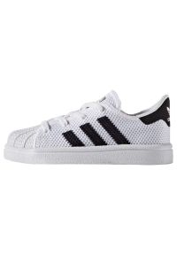 Buty Adidas Originals Superstar Jr BB2970 białe. Okazja: na co dzień. Zapięcie: pasek. Kolor: biały. Materiał: guma, syntetyk, materiał. Szerokość cholewki: normalna. Model: Adidas Superstar #2