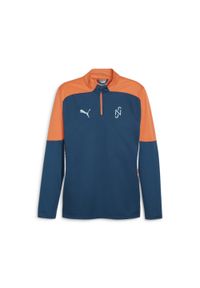 Puma - Bluza piłkarska PUMA x NEYMAR JR Creativity z zamkiem błyskawicznym 1/4 PUMA. Kolor: żółty, pomarańczowy, wielokolorowy, niebieski. Sport: piłka nożna