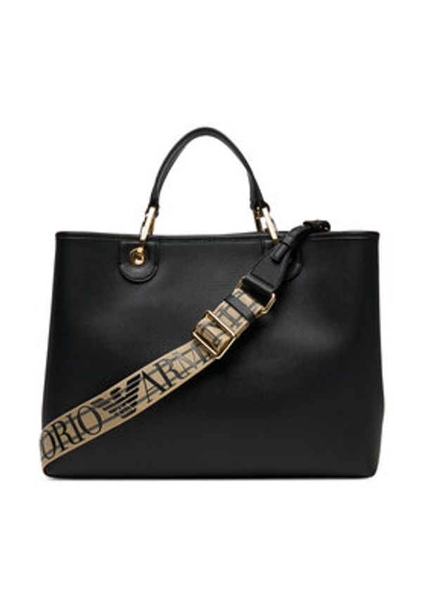 Emporio Armani Torebka EW000360 AF12103 MC032 Czarny. Kolor: czarny. Materiał: skórzane