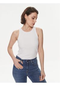 Max Mara Leisure Top Brusson 2416941038 Biały Slim Fit. Kolor: biały. Materiał: bawełna #1