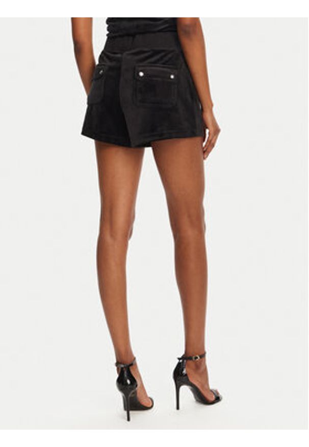 Juicy Couture Szorty sportowe Eve JCBHS224801 Czarny Regular Fit. Kolor: czarny. Materiał: syntetyk
