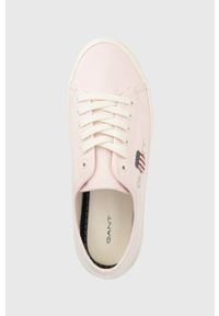 GANT - Gant tenisówki Pillox damskie kolor różowy. Nosek buta: okrągły. Zapięcie: sznurówki. Kolor: różowy. Materiał: włókno, guma, materiał