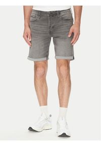 Jack & Jones - Jack&Jones Szorty jeansowe Rick 12269500 Szary Regular Fit. Kolor: szary. Materiał: bawełna