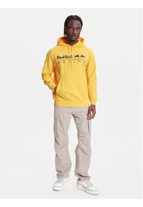 Pepe Jeans Bluza Red Bull Racing Team Logo RM580016 Żółty Regular Fit. Kolor: żółty. Materiał: bawełna