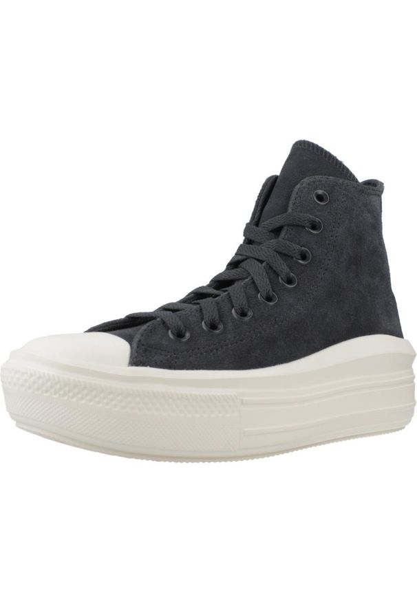 Tenisówki Converse Model Chuck Taylor All Star Move Hi Kolor Niebieski. Kolor: niebieski. Materiał: tkanina, skóra