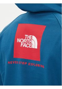 The North Face Bluza Redbox NF0A89F9 Niebieski Regular Fit. Kolor: niebieski. Materiał: bawełna #4