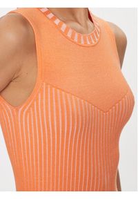 Guess Sukienka dzianinowa Allie W4RK20 Z2YN2 Pomarańczowy Slim Fit. Kolor: pomarańczowy. Materiał: syntetyk, wiskoza #4
