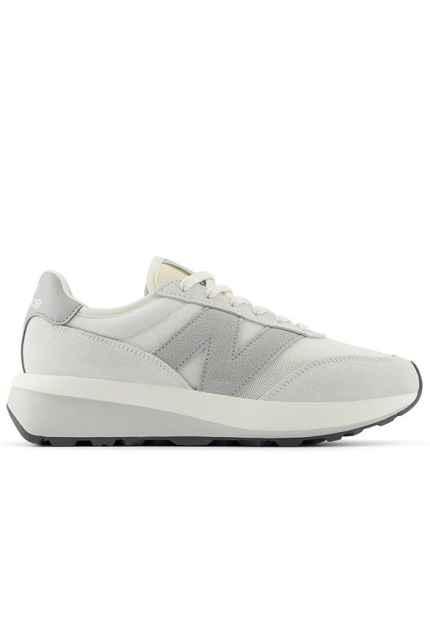 Buty unisex New Balance U370AA - szare. Zapięcie: sznurówki. Kolor: szary. Materiał: zamsz, skóra, guma. Szerokość cholewki: normalna. Sezon: lato