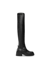 Bronx Muszkieterki High boots 14290-G Czarny. Kolor: czarny. Materiał: skóra