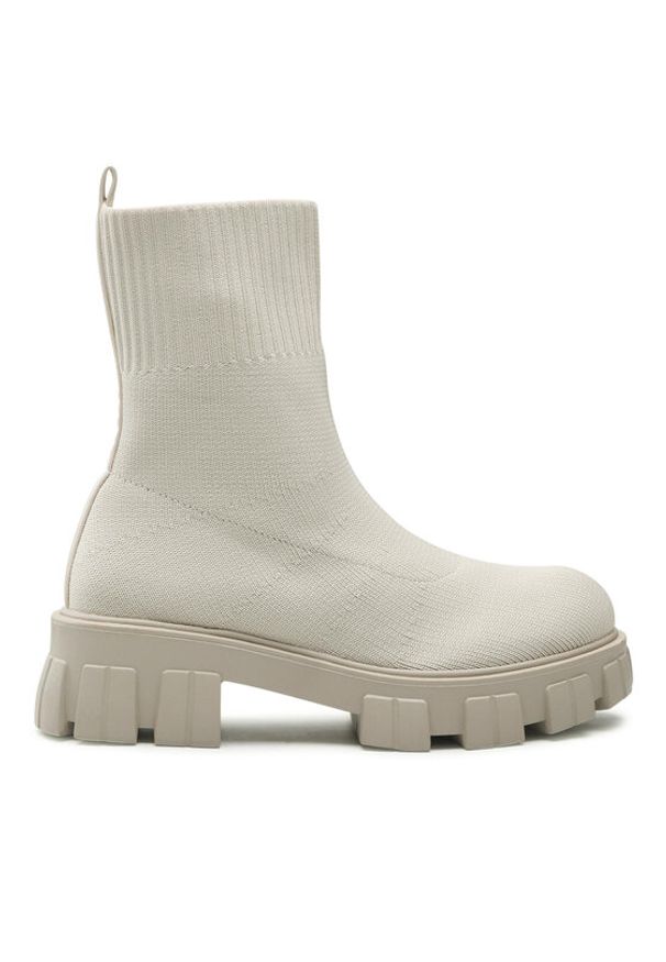 DeeZee Botki WS5553-11 Écru. Materiał: materiał