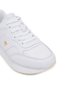 TOMMY HILFIGER - Tommy Hilfiger Sneakersy Runner FW0FW08696 Biały. Kolor: biały. Materiał: skóra #4