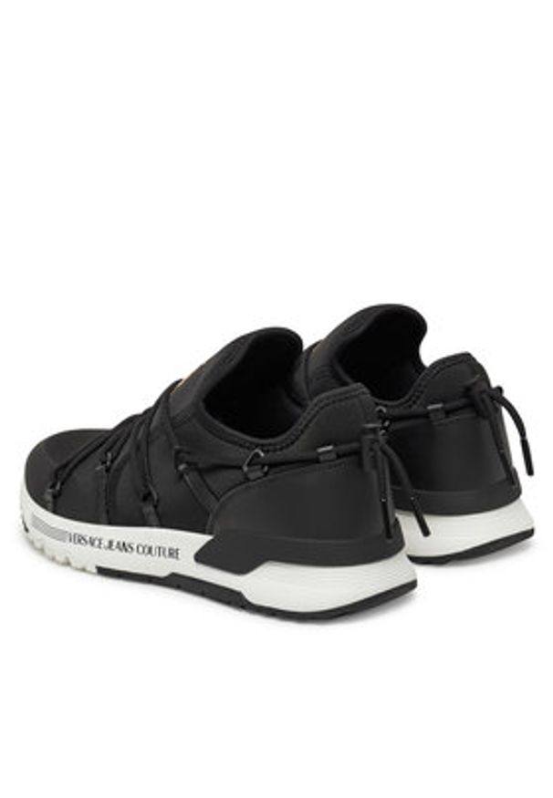 Versace Jeans Couture Sneakersy 78YA3SA6 Czarny. Kolor: czarny. Materiał: materiał