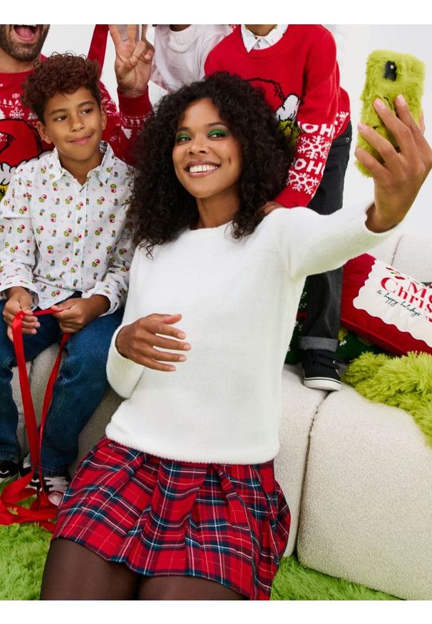 Sinsay - Sweter basic - biały. Kolor: biały