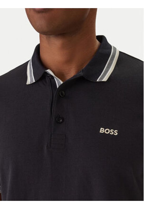 BOSS Polo Paddy 50469055 Niebieski Regular Fit. Typ kołnierza: polo. Kolor: niebieski. Materiał: bawełna