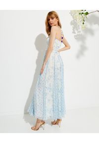 ROCOCO SAND - Sukienka maxi Leas. Kolor: niebieski. Materiał: wiskoza, materiał. Długość rękawa: na ramiączkach. Wzór: kwiaty, nadruk. Długość: maxi #4