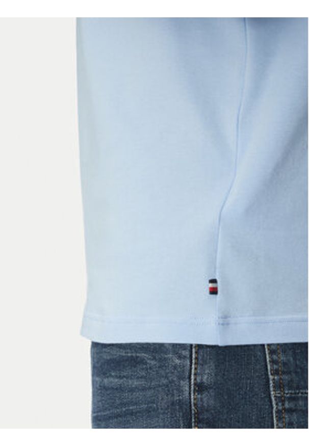 TOMMY HILFIGER - Tommy Hilfiger T-Shirt UM0UM03362 Błękitny Regular Fit. Kolor: niebieski. Materiał: bawełna