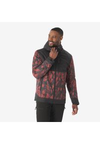quechua - Kurtka turystyczna męska Quechua NH500 wodoodporna -10°C. Kolor: czerwony, wielokolorowy, brązowy, czarny. Sezon: zima. Sport: turystyka piesza #1