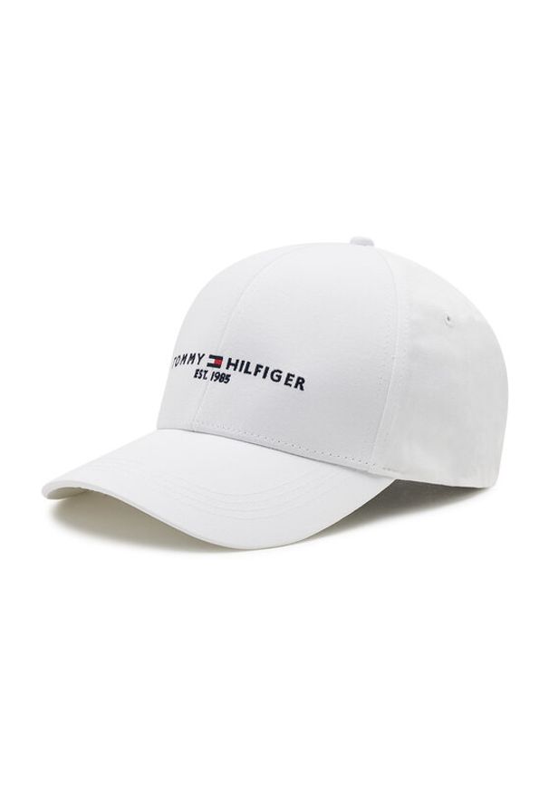 TOMMY HILFIGER - Tommy Hilfiger Czapka z daszkiem Th Established Cap AM0AM07352 Biały. Kolor: biały. Materiał: materiał