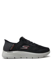 skechers - Skechers Sneakersy Go Walk Flex-New World 216505/BKOR Czarny. Kolor: czarny. Materiał: materiał, mesh #1