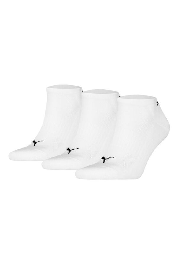 Puma Zestaw 3 par niskich skarpet unisex 938626 Biały. Kolor: biały. Materiał: bawełna, materiał