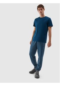 4f - 4F T-Shirt 4FAW23TTSHM0876 Niebieski Regular Fit. Kolor: niebieski. Materiał: bawełna #5
