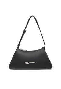 Karl Lagerfeld Jeans Torebka A3W30011 Czarny. Kolor: czarny. Materiał: skórzane #5