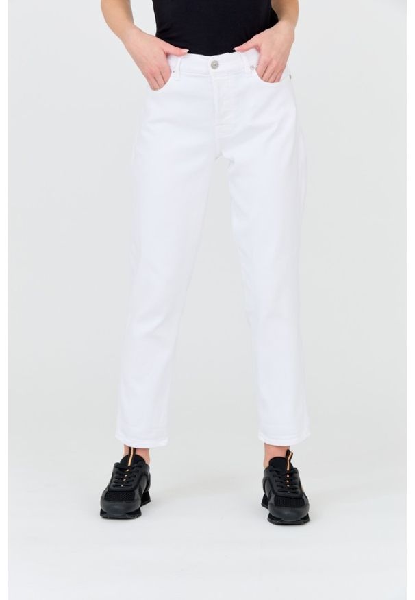 7 FOR ALL MANKIND Białe jeansy damskie Josefina, Rozmiar 30. Kolor: biały. Styl: vintage