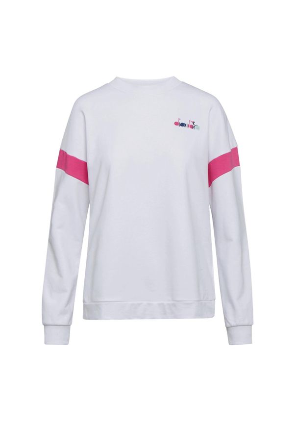 Diadora - Bluza damska DIADORA L.SWEATSHIRT CREW SPOTLIGHT. Kolor: biały
