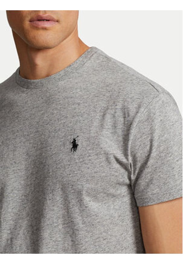 Polo Ralph Lauren T-Shirt 710707087006 Szary Regular Fit. Typ kołnierza: polo. Kolor: szary. Materiał: bawełna