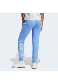 Adidas - Spodnie dresowe damskie ADIDAS Gym & Pilates. Kolor: niebieski. Materiał: dresówka. Sport: joga i pilates #2