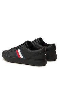 TOMMY HILFIGER - Tommy Hilfiger Sneakersy FM0FM05199 Czarny. Kolor: czarny. Materiał: skóra