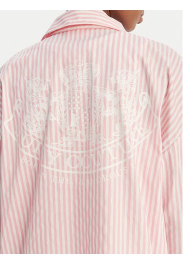 Juicy Couture Koszula Dog Crest JCYPT126861 Różowy Relaxed Fit. Kolor: różowy. Materiał: bawełna
