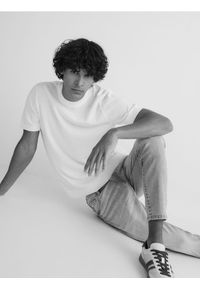 Reserved - Jeansy carrot slim - niebieski. Kolor: niebieski #1