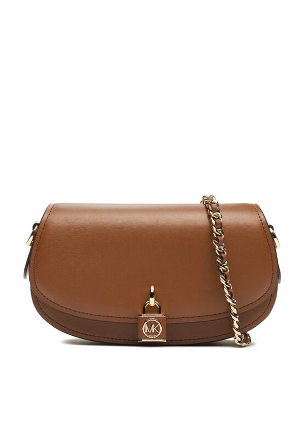 MICHAEL Michael Kors Torebka Mila 30F3GIMM1L Brązowy. Kolor: brązowy. Materiał: skórzane