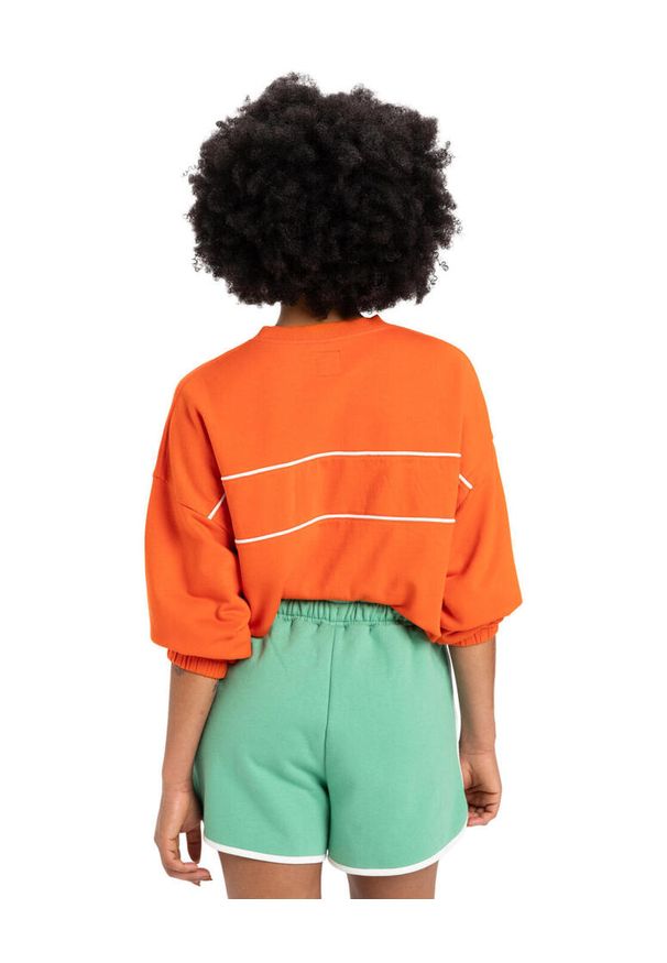 Quiksilver - Spodenki z elastyczną talią dla Kobiety SCALLOP Zielony. Kolor: czerwony, pomarańczowy, wielokolorowy. Materiał: materiał, poliester, bawełna. Długość: krótkie
